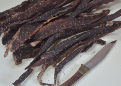 biltong and a knife