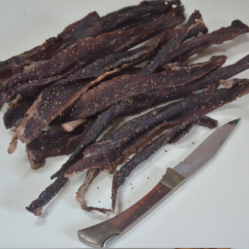 Biltong and Knife 500x biltong and a knife<br />